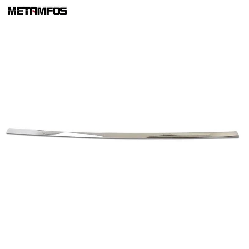 Rear Trunk Lid Tailgate Door Boot Cover Trim For Tesla Model 3 2016 2017 2018     Stainless Steel Accessories