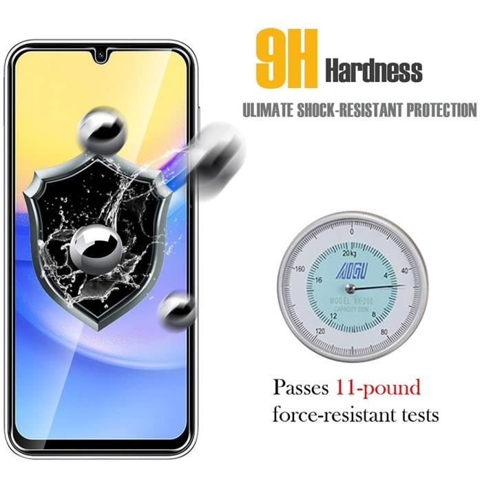 Protecteur d'écran - Booling - pour Samsung Galaxy A15 5G - Verre trempé - Transparent - Antichoc- X4
