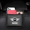 Car Seat Back Storage Pocket In-car Suspension Storage Box Stickers For Mini Cooper F55 F56 F60 Clubman R50 R52 R53 R55 R56 R60
