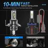 2PCS 28000LM H7 H4 H11 9005 LED Bulb Fog Lights Canbus No Error 6000K White  DRL Daytime Running Car Lamp 12V 1:1 Size