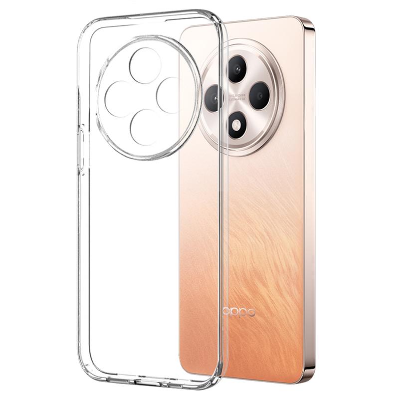 NORTHJO For Oppo Reno12 F 5G Clear Case TPU Phone Cover with Screen Protector
