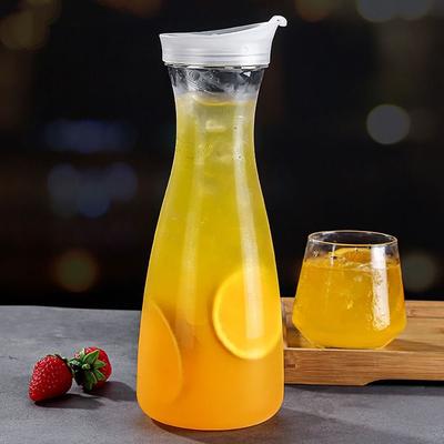 New Transparent Water Bottle Heat-resistant Plastic Juice Bottle Large Capacity Water Pitcher