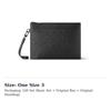 Louis Vuitton Pochette To Go Cow Leather Clutch Regular Men's Black M81570