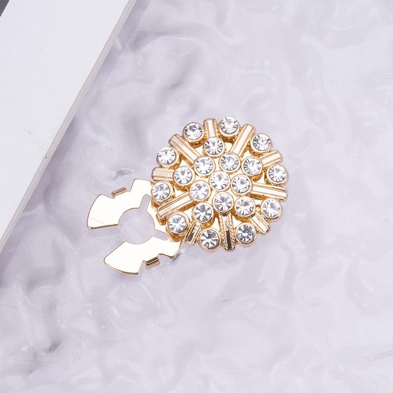 Botões de Punho e Botões de Colarinho Decorativos com Strass Coloridos