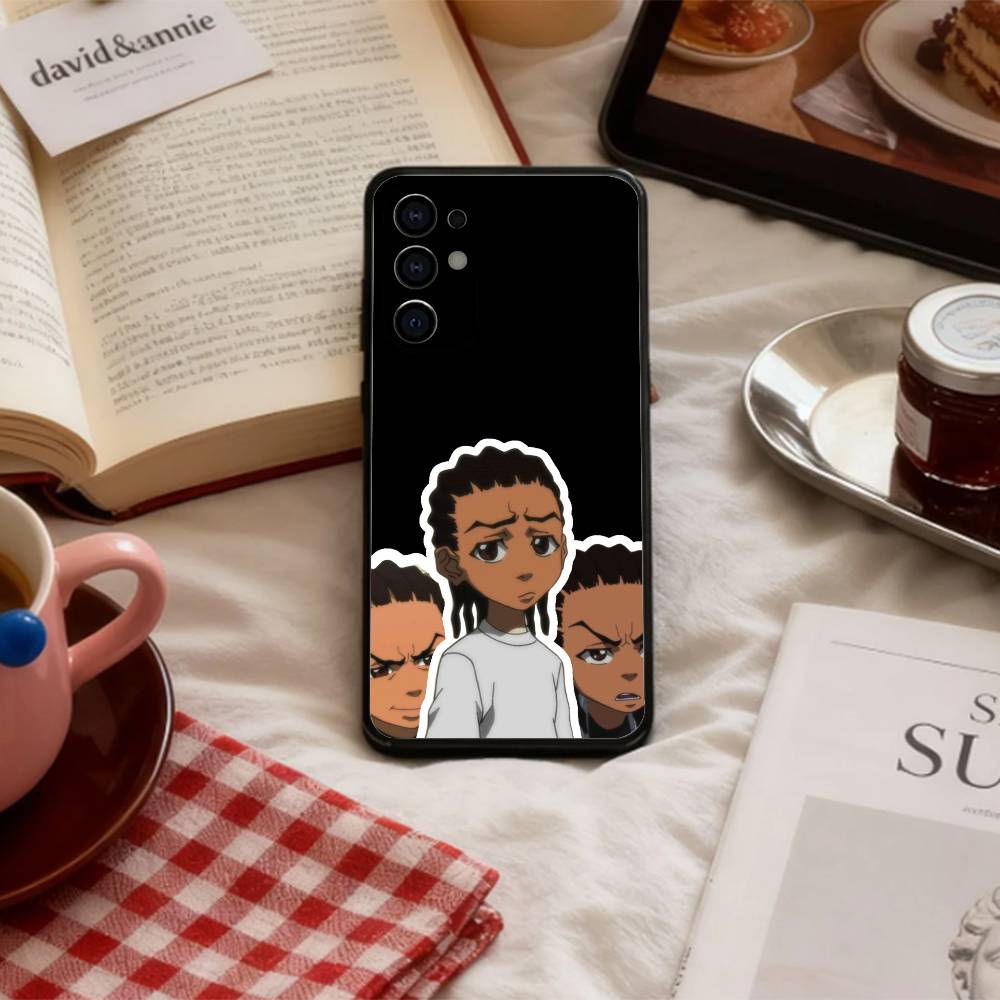 Cartoon Boys The B-Boondocks-es   Phone Case For Samsung S 25,24,23,22,30,21,10,9,Ultra,Plus,Lite,FE,4,5 G Soft Black Case
