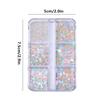 6 Grids Mixed White Pearl Nail Charms 3D Round Pearl Beads Color Sequin Nail Art Rhinestones Manicure Accessories Diy Parts