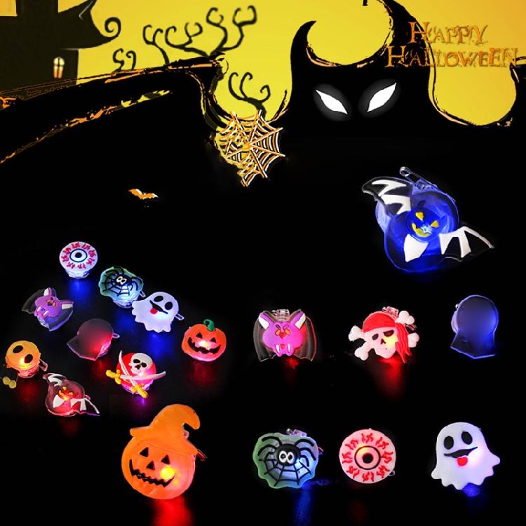 25pcs Party Accessories LED Flashing Brooch Pin Cartoon Light Glowing Badge Gift