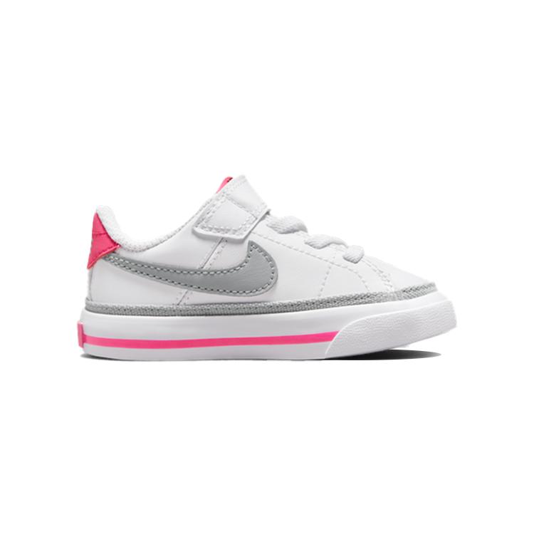 Nike Court Legacy Low top Toddler Shoes White Pink Infant And Toddler DA5382-111