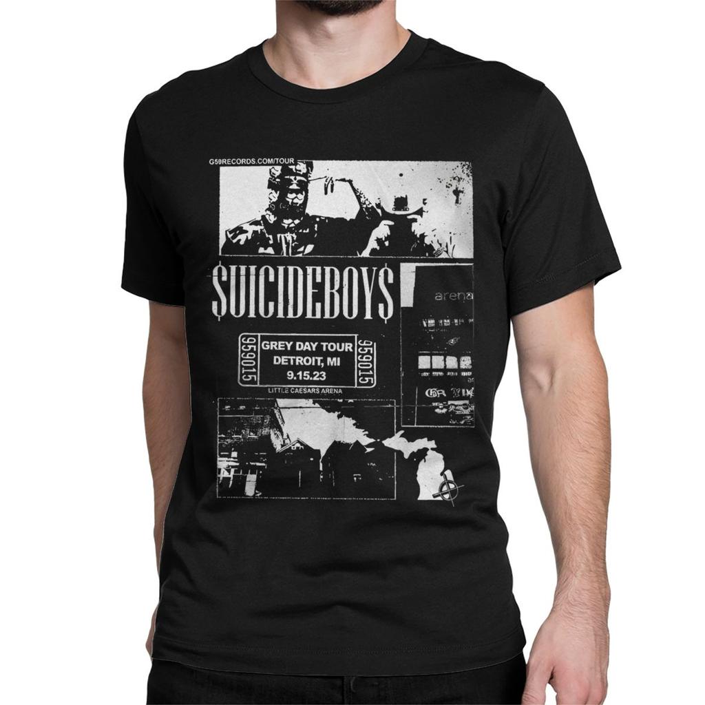Vintage Tour Suicideboys T Shirt Men Women High Quality Cotton Funny Tshirts Round Neck Tee Shirt Short Sleeve Clothes Gift Idea