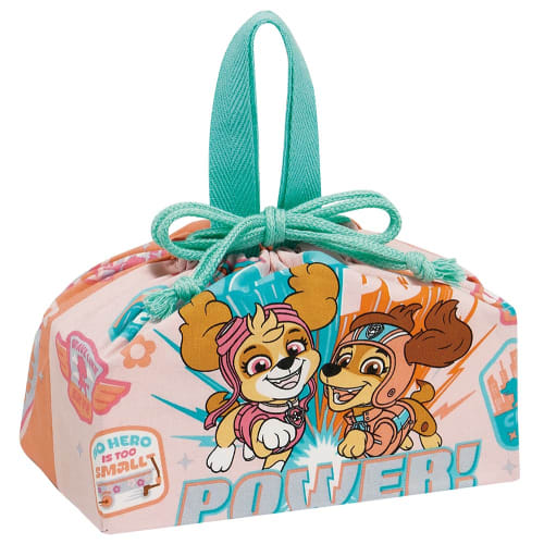 Skater Children's Drawstring Lunch Bag, Made In Japan, Paw Patrol Girl Pup, KB7-A