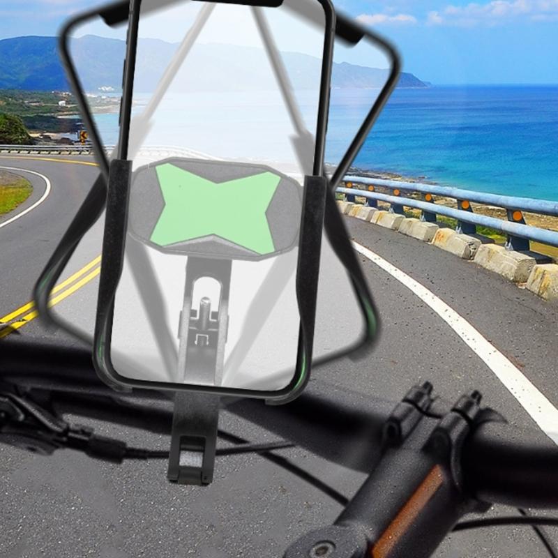 360 Rotating Bike Phone Holder Bicycles Phone Clamps Scooter Phone Clip Adjustable Nonslip Cycling Bracket Enduring