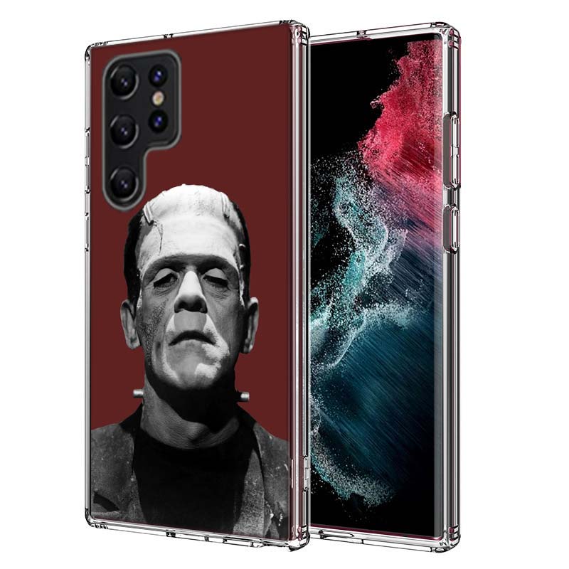 Horror F-Frankenstein Capa Phone Case For Samsung S26 Ultra S25 Edge Galaxy S23 S21 S20 S24 FE S22 S10 Plus Cover Clear TPU Shel