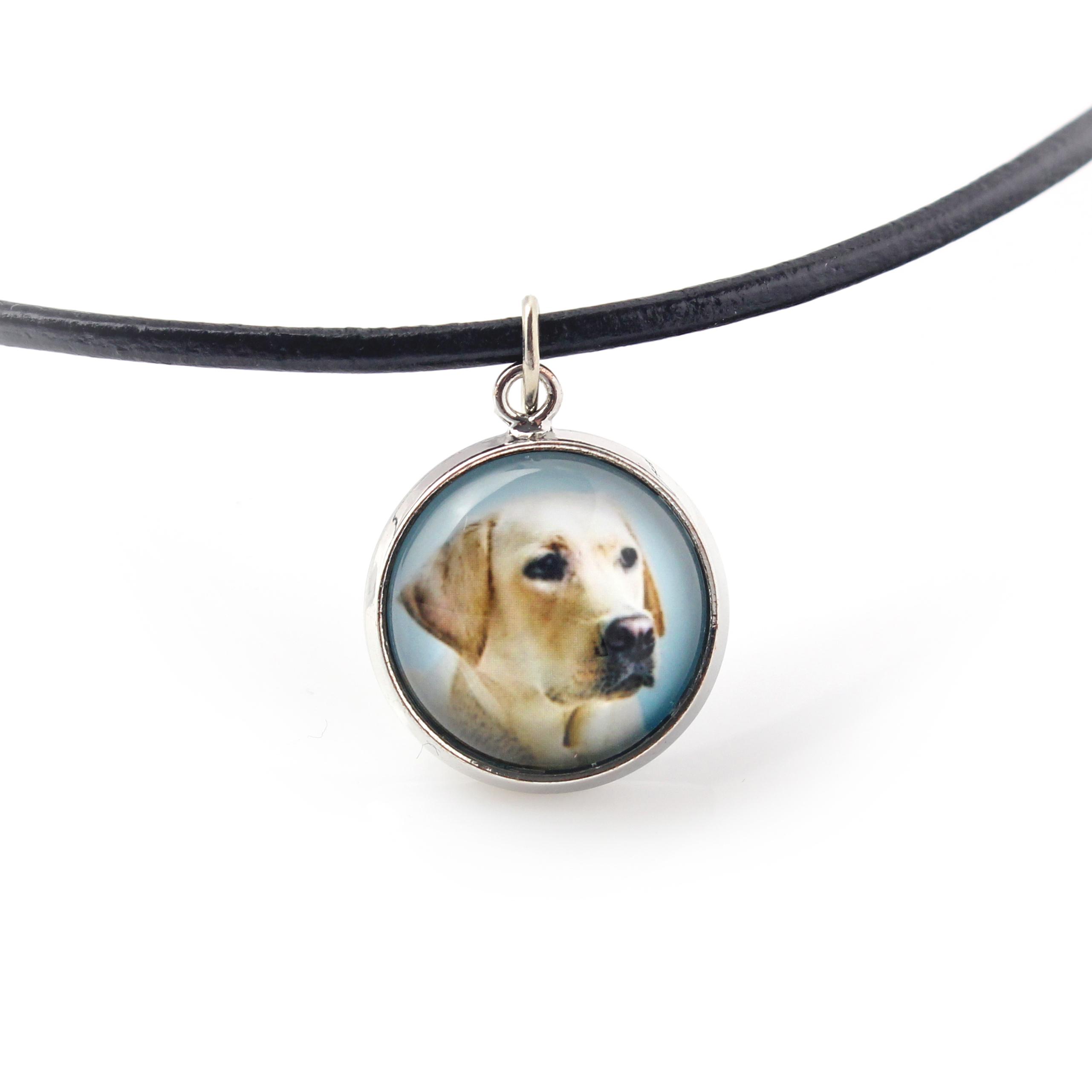 

Labrador Retriever I - necklace pendant with your photo, handmade, handcrafted jewelry by Art-Dog brand срібний