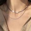Elegant Sparkling Layered Necklace - Light Luxury Neutral Clavicle Chain