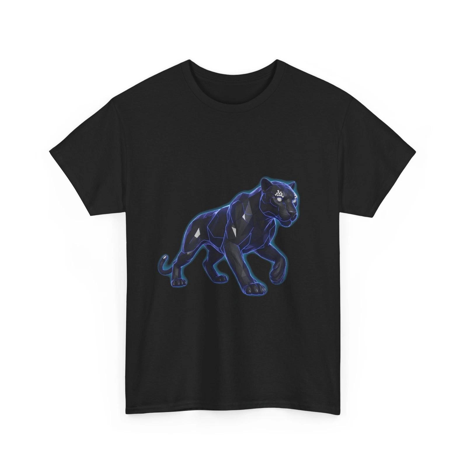 

Black Panther Luxury T-Shirt | Night Sky Silhouette, Fierce Cat, Cool Gift Tee S