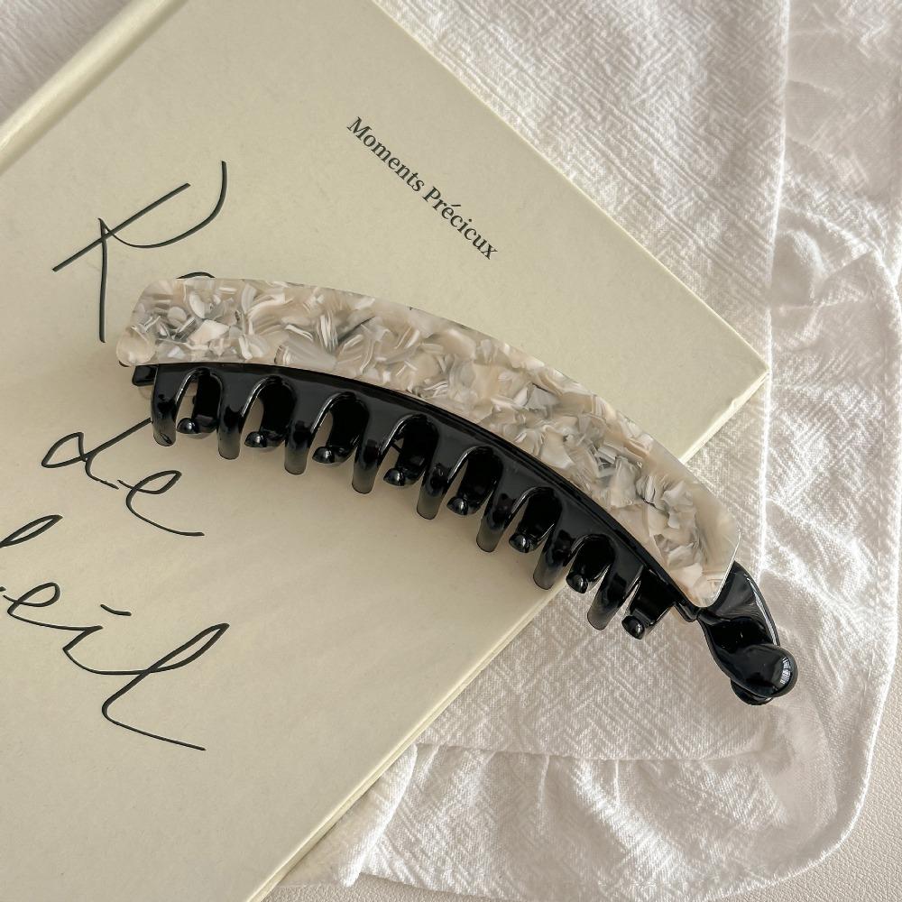 Acetic Acid Acetate Banana Clip Large Size Hairpin Creative Leopard Print Hair Clip  Daily
