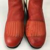 PLICANA Stivali da Moto Retro Vintage da Guida Touring Bianco×Rosso taglia 22.5-23.0(USATO)