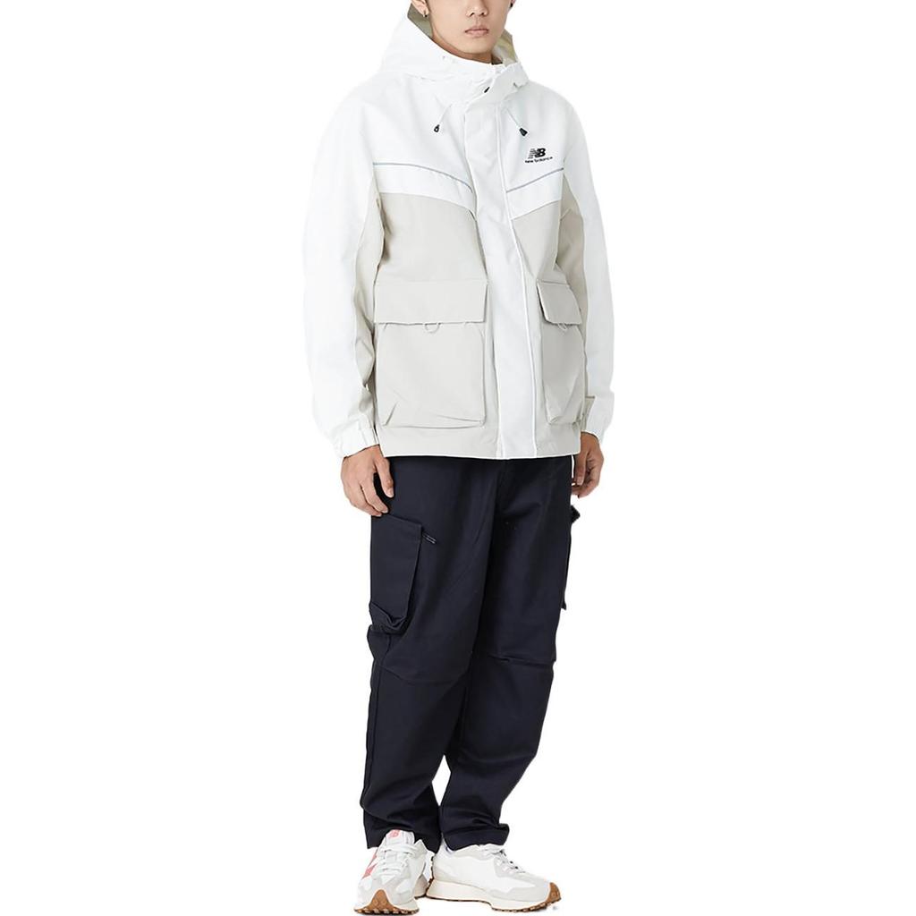 New Balance Windproof Woven Hooded Jacket Khaki 5AC39333-LBE