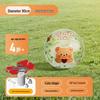 Inflatable Transparent Giant Football Beach Ball for Children and Parent-Child Interaction