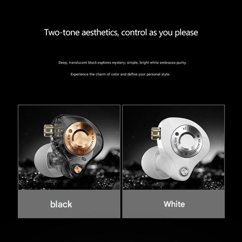 Wide Band Dynamic Driver In Ear Cord Headphones With Replaceable Cable For Audiophiles