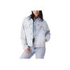 Levis Loose Soft Comfortable Casual Denim Jacket With Collar Long Sleeve Women jackets Light-Blue A1743-0146