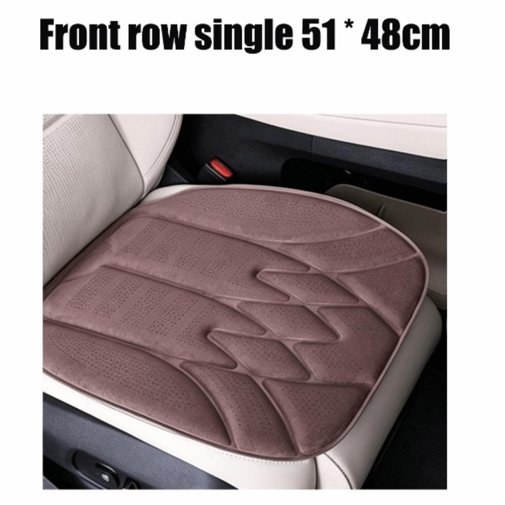 Stitched Car Seat Cushion Microfiber Faux Suede Seat Protector Auto Seat Cover Universal