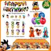 31pcs Cartoon Birthday Party Supplies, Cartoon Party Decorations Set - Cartoon Banner Cake Decorations and Cartoon Birthday Balloons for Kids
