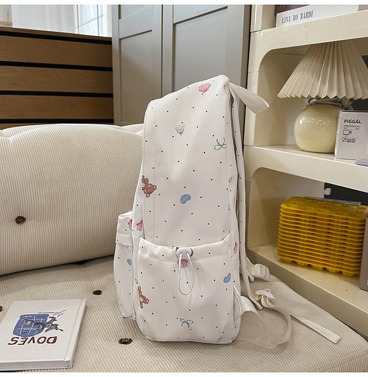 Sweet Girl Double Shoulder Backpack for Students - Cute, Large Capacity, Niche Design