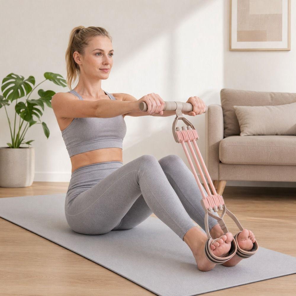 Adjustable Resistance Foot Resistance Band Elastic Sit Up Puller Tension Foot Pedal  Leg Training