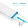 Luce LED per Acquario ad Alta Luminosità a 6 File con Alimentatore USB Design Sottile e Modalità di Luminosità Multiple Decorazioni per Acquario