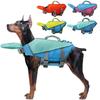 Large Buoyancy Pet Life Vest Reflective Stripes Dog Swimsuit Dog Life Jacket  Boating Safety
