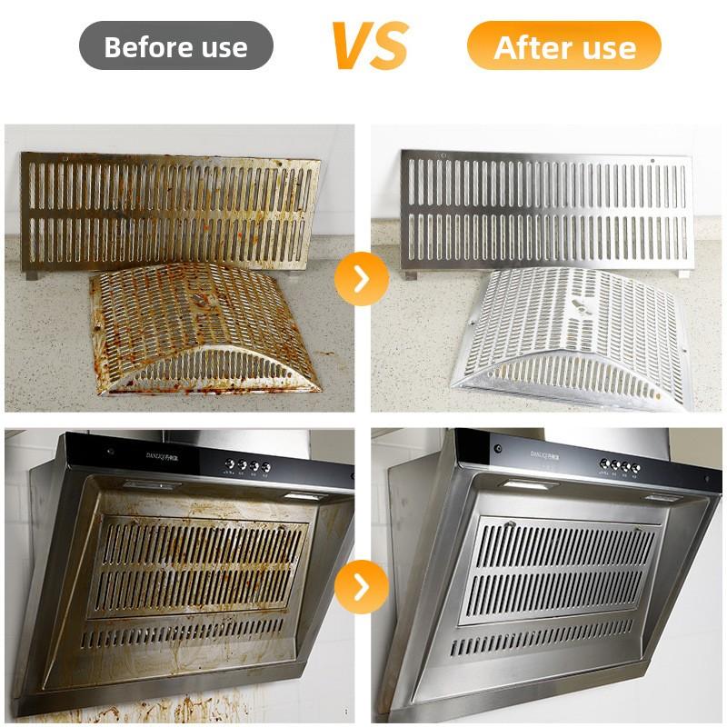 Pulitore Pesante per Macchie d'Olio 500ml Agente Pulente per Cappa da Cucina Sgrassatore Universale da Cucina Detergente Potente