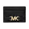 Reed Gold Logo Multiple Card Slots Cow Leather Card Holder Regular Women's Black Black