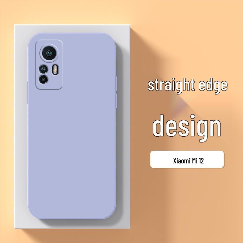 Xiaomi 12/12x Ultra-Thin Liquid Silicone Case: Full Coverage, Drop-Proof, Heat Dissipation.
