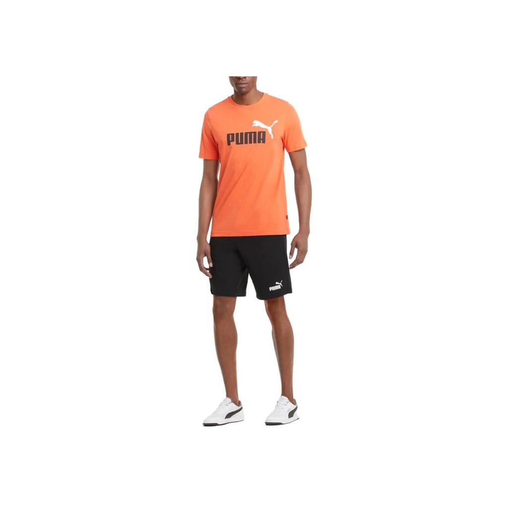 Puma Letter Logo Printed Mid-Rise Sports Shorts Men Shorts Black 586709-01