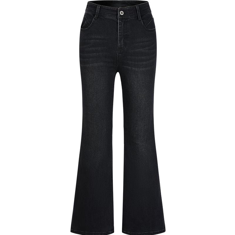 

Annakou Women s Modern Retro Washed Slim Flared Jeans L