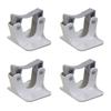 Set of 4 Mop Broom Holder Adhesive Wall for Mops Space Saving Mops Handle Hanger Cleaning Tool Shelf