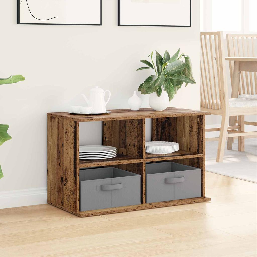 TV Stand with Drawers Reclaimed Wood Look 79 x 40 x 48 cm