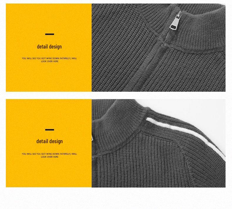Half-Zip Stand-Collar Sweater for Boys: Autumn/Winter Style for Teens - Knit Base Layer Fashion