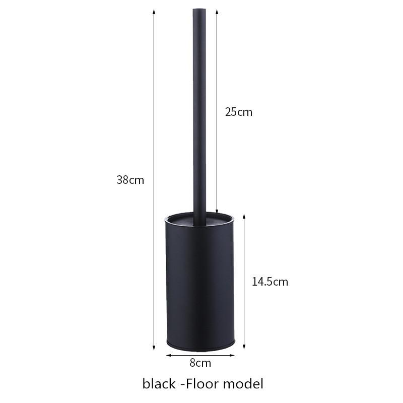 

Круглый тип ершика для унитаза из нержавеющей стали, серый держатель для ершика для ванной комнаты с настенным креплением для унитаза Семь вариантов цвета чёрный