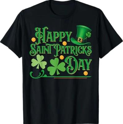 St Patricks Shamrock Happy Saint Patricks Day Men Dad Kids T-Shirt