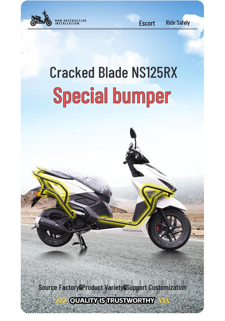 Compatible Honda CBR125R NS125RX Bumper SDH125T-40 Anti-Fall Front & Rear Protective Bars Modified Accessories.