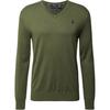 Polo Ss23 Pony Logo Embroidered V-Neck Knit Sweater Men Sweater Green MNPOSWE16821033-300