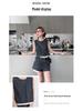 Stylish Raw Edge Patch Pocket Sleeveless Two-Piece Vest