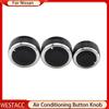 3Pcs/set Aluminum Alloy Car Air Condition Knob AC Button Knob for Nissan TIIDA NV200 LIVINA 04-10 Geniss Sylphy 2012