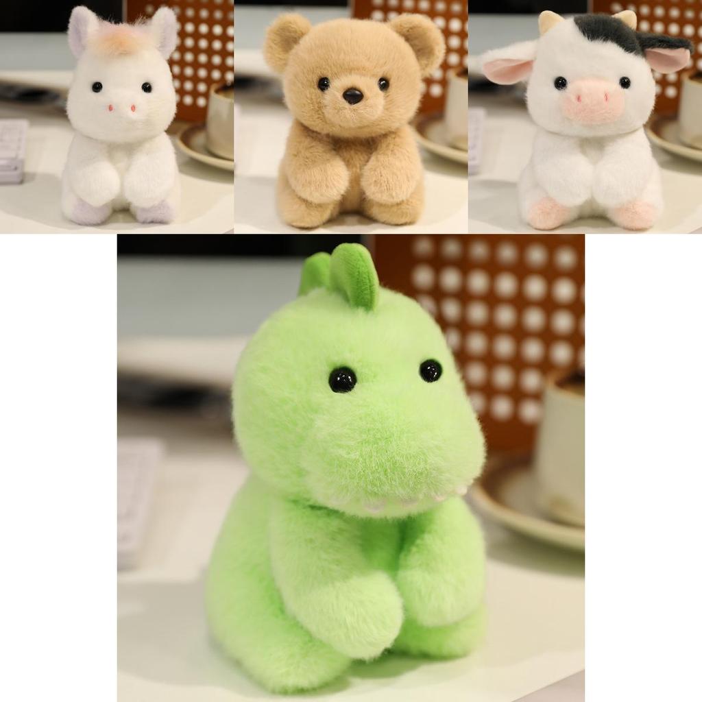 Cartoon Bear Animal Plush Doll With Soft Fabric For Childrens Play