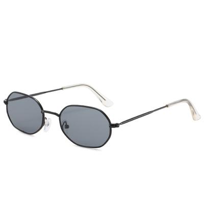 Sunglasses, Metal Small Frame Marine Sunglasses Polygonal Personalized Sunglasses