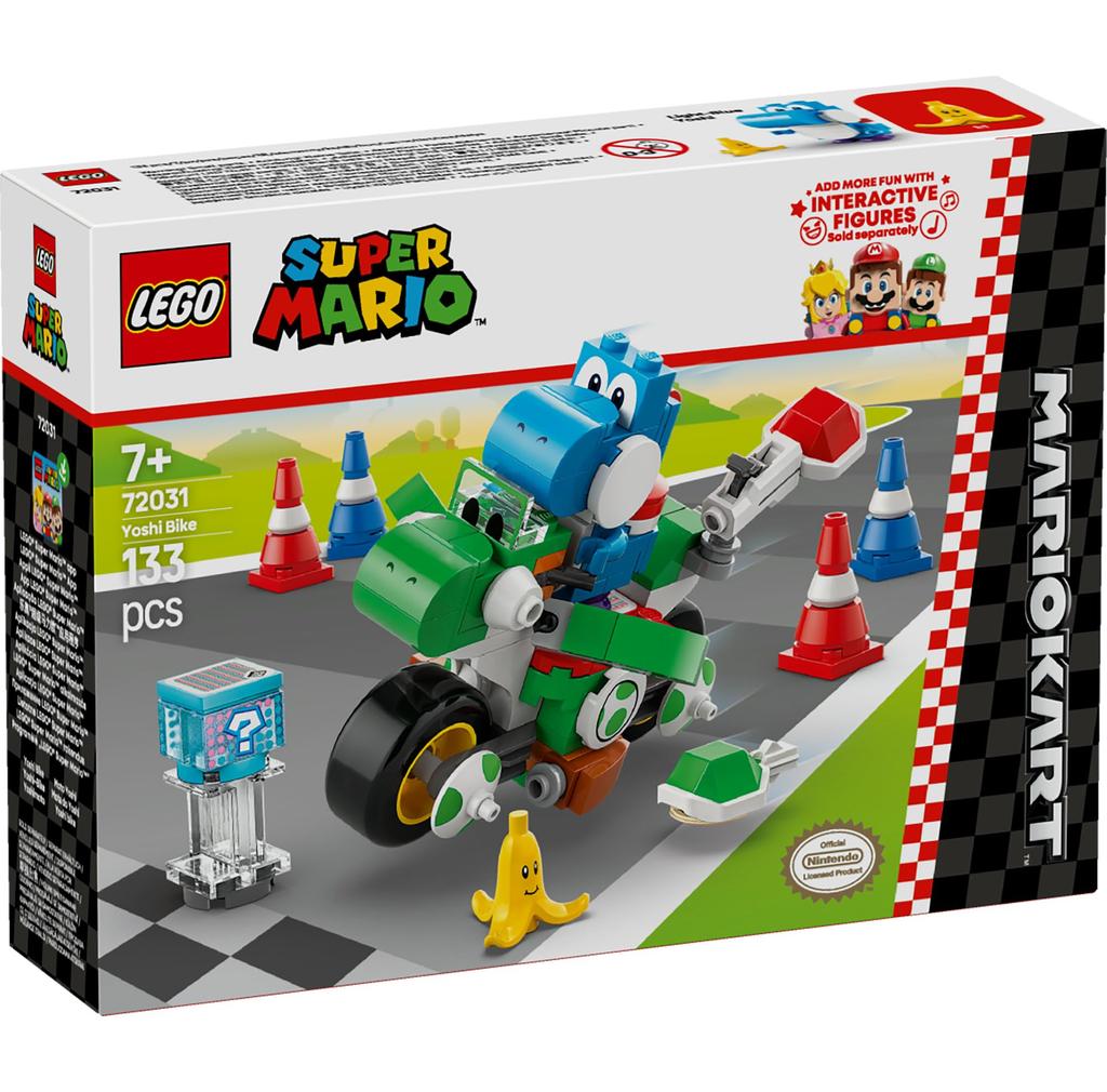 LEGO Super Mario Mario Kart – Jucărie Motocicleta Yoshi Cadou de Ziua de Naștere Bloc Mărfuri Mario Joc 72031