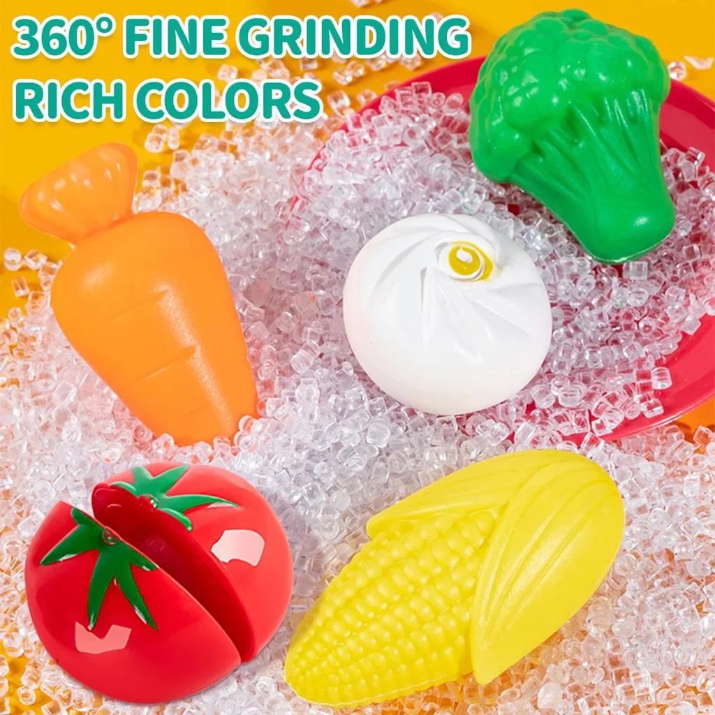 Non-Toxic Children Pretend Play Simulation Kitchen Toys Set Cookware Fruits Cutting Kitchen Accessories Cooking Toys For Kids Children Gifts