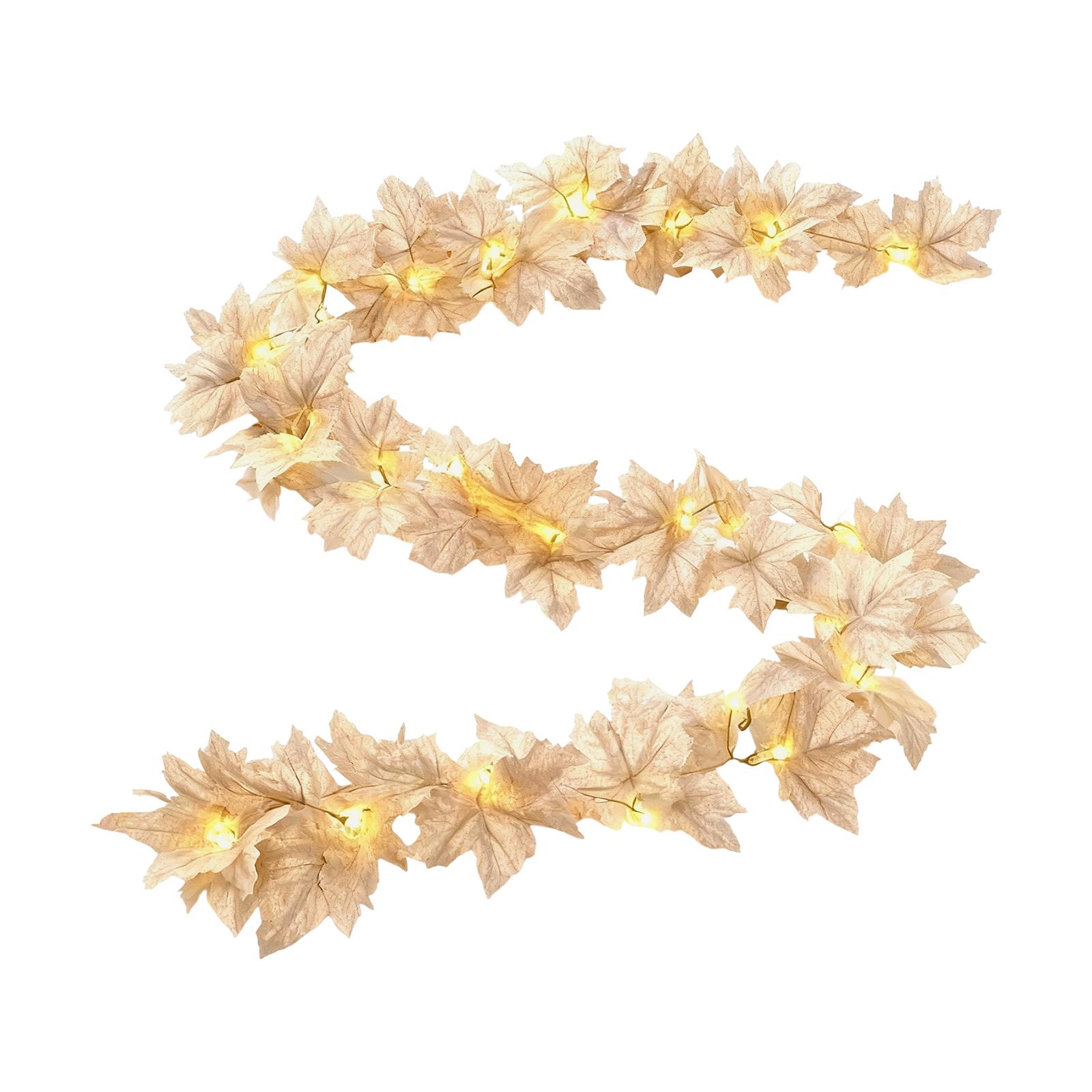 

6-meter Maple Leaf LED String Lights, Thanksgiving Decoration, Festival String Lights, Holiday Decorative Lights One Size